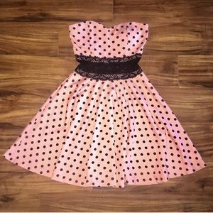 WILD DAISY Pink Polka Dot Dress